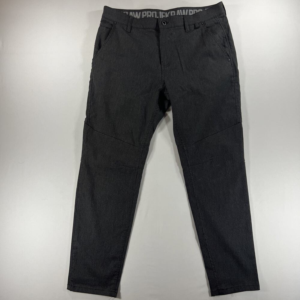 Projek Raw Pants Men 36x30 Gray Tech Apparel 360 Stretch Performance Zip Pocket